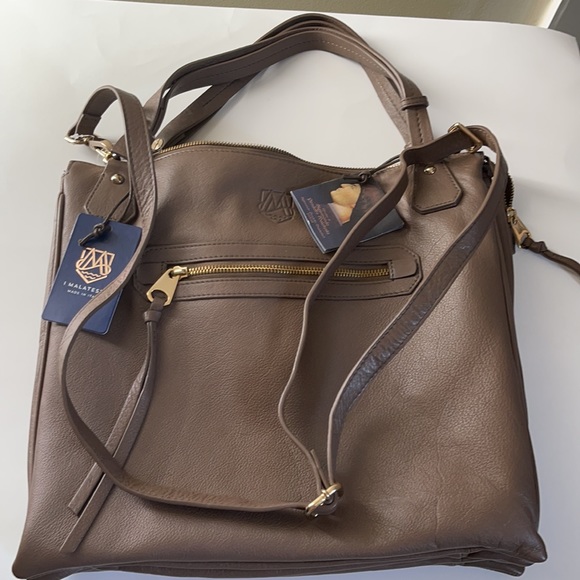 I MALATESTA made in Italy soft leather handbag - Picture 4 of 14